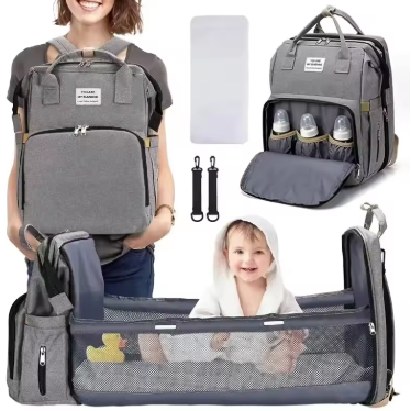 Mkoba wa Mama Unaoweza Kulala Unafanya kazi nyingi - Image 6